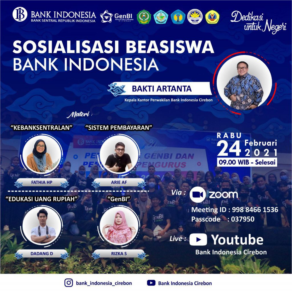 SOSIALISASI BEASISWA BANK INDONESIA