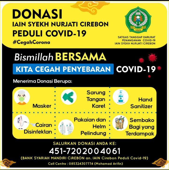 DONASI IAIN SYEKH NURJATI CIREBON PEDULI COVID-19