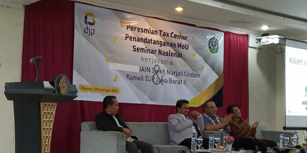 PENANDATANGANAN MOU FSEI DENGAN DJP JAWA BARAT II DAN PERESMIAN TAX CENTER IAIN SYEKH NURJATI CIREBON (FSEI)