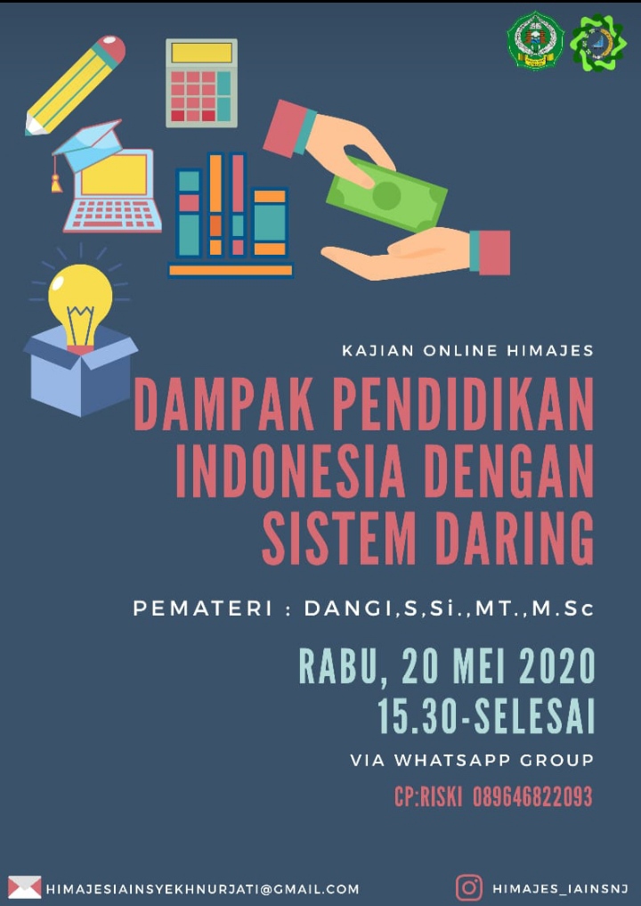 KAJIAN ONLINE HIMAJES : DAMPAK PENDIDIKAN INDONESIA DENGAN SISTEM DARING