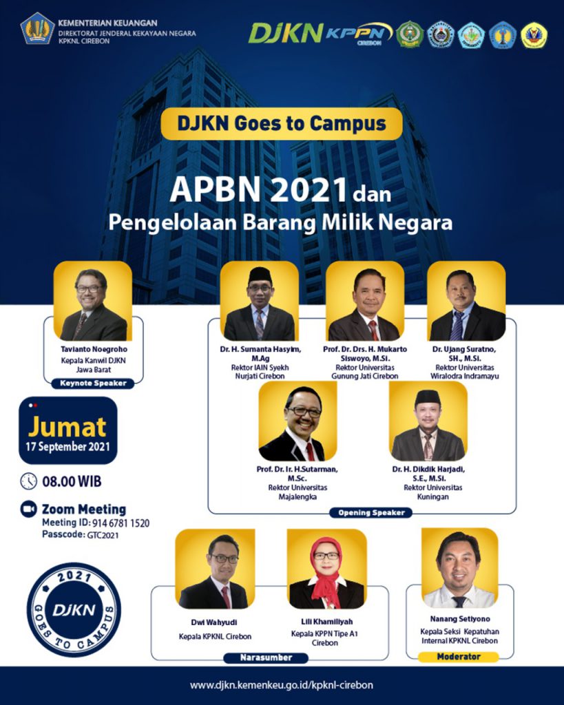 WEBINAR APBN 2021 DAN PENGELOLAAN BARANG MILIK NEGARA