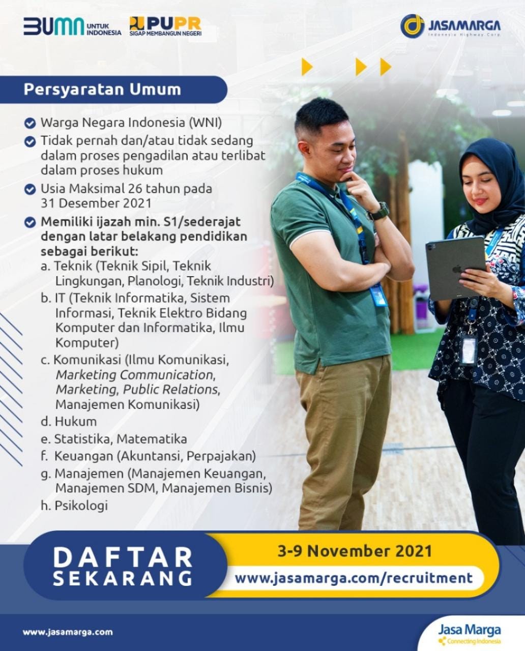 LOWONGAN KERJA JASA MARGA