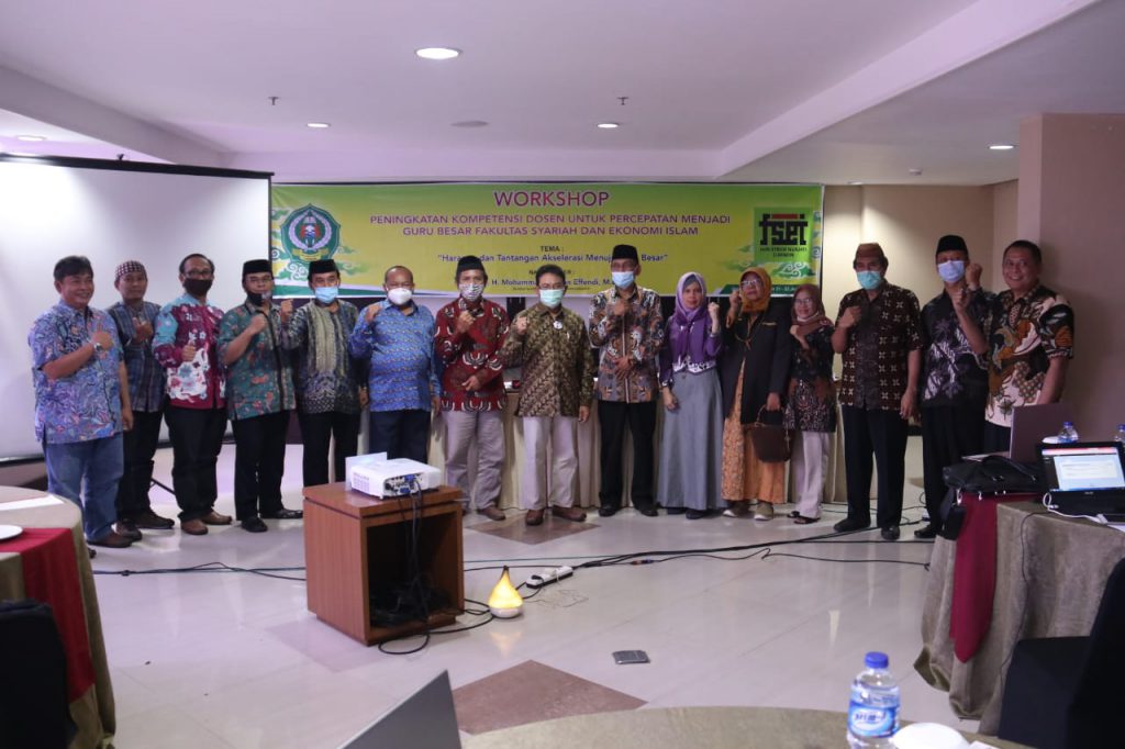 WORKSHOP PENINGKATAN KOMPETENSI DOSEN UNTUK PERCEPATAN MENJADI GURU BESAR