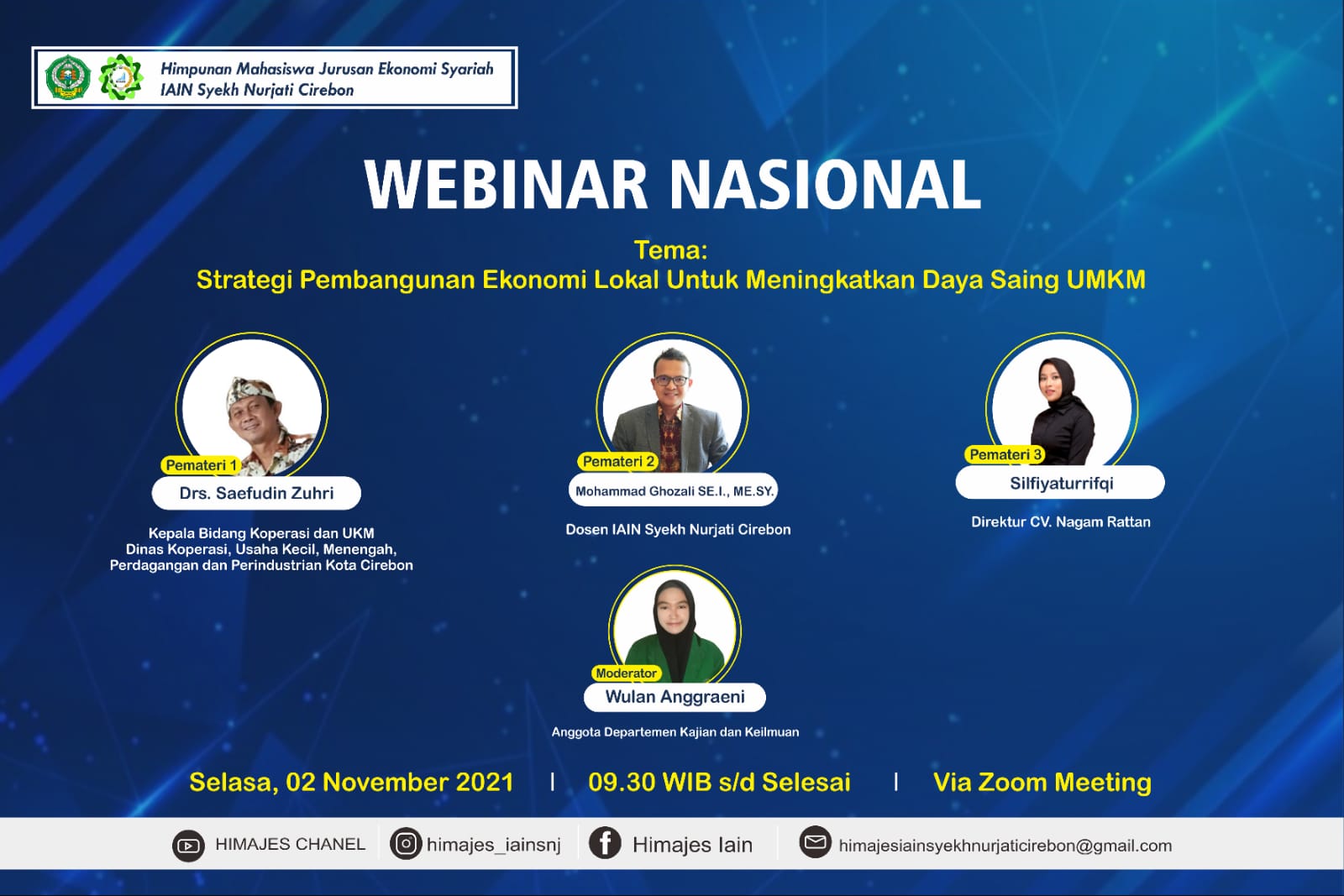 WEBINAR STRATEGI PEMBANGUNAN EKONOMI LOKAL UNTUK MENINGKATKAN DAYA SAING UMKM